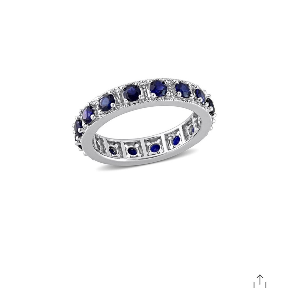 Rina Limor Silver 1.92 ct. tw. Sapphire Eternity Ring